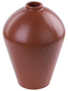 Virágtartó váza XANTHI Kerámia 22 cm Barna