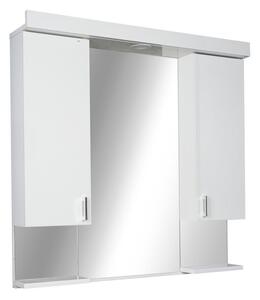 Viva STYLE Tükrös fürdőszobai szekrény LED világítással - DUPLA szekrénnyel - 100 x 97 x 17 cm