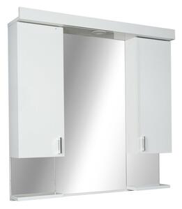 Viva STYLE Tükrös fürdőszobai szekrény LED világítással - DUPLA szekrénnyel - 85 x 97 x 17 cm