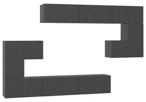 TV szekrény garnitúra 10 pcs Musta tammi 60 x 30 x 30 cm