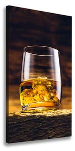 Feszített vászonkép Bourbon egy pohár