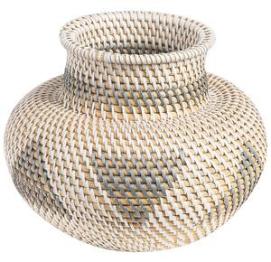 Dekor váza ASAHAN Rattan 22 cm Természetes