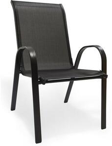 Stela székgarnitúra, 55 x 70 x 92 cm, 2 db-os, fekete