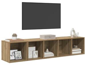 TV Szekrény Szett 2 pcs kézműves tölgy 37 x 37 x 142.5 cm