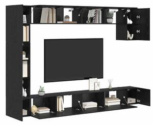 TV szekrény garnitúra 9 pcs Musta tammi 100 x 30 x 30.5 cm