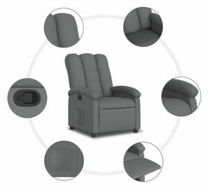 Sötétszürke szövet relaxfotel