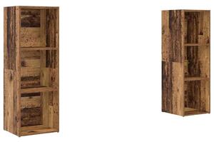 TV szekrény garnitúra 2 pcs Régi fa 107 x 35 x 37 cm Faanyag