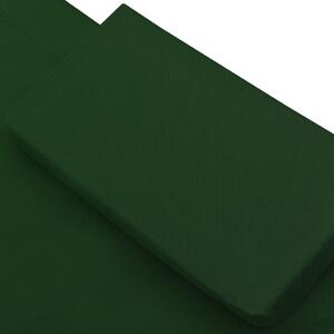 VidaXL zöld kültéri napellenzős napozóágy párnával