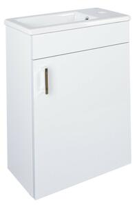 VivaStyle NIKA - fali függesztett - fürdőszobabútor CeraStyle 71100 mosdóval - JOBBOS - 42 x 24 cm