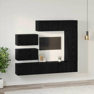 TV szekrény garnitúra 8 pcs Musta tammi 30.5 x 30 x 90 cm