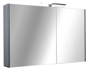 TMP SHARP - FEKETE - Tükrös fürdőszobai szekrény - 100 cm