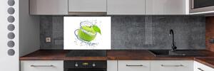 Konyhai falvédő panel Zöld alma
