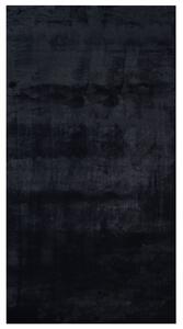 Fekete műnyúlszőrme szőnyeg 80 x 150 cm MIRPUR