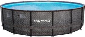 Marimex Florida Ratan Premium 366 x 99 cm medence, fém szerkezettel, kör alakú, 8400l űrtartalom, fekete