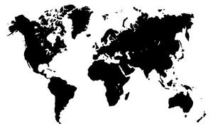 Tapéta térkép fekete fehérben