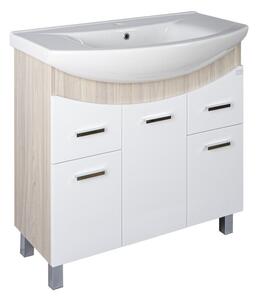 TMP ZX 95 - SONOMA - álló fürdőszobabútor - Sanovit ZENON - 6095 porcelán mosdóval - 97 x 51 cm