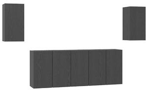 TV szekrény garnitúra 7 pcs Musta tammi 30.5 x 30 x 60 cm