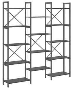 Könyvespolc Musta tammi 156 x 25 x 167.5 cm Faanyag