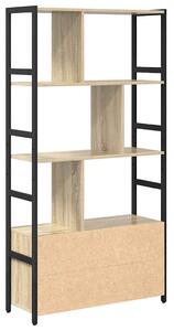 Könyvespolc sonoma tölgy 80 x 30 x 155.5 cm Faanyag