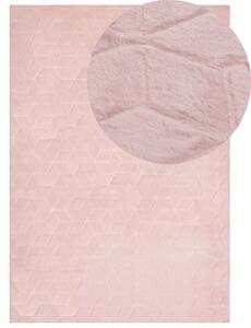 Rózsaszín műnyúlszőrme szőnyeg 160 x 230 cm THATTA
