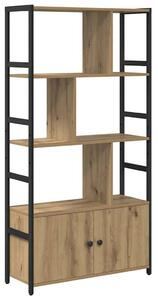 Könyvespolc kézműves tölgy 80 x 30 x 155.5 cm Faanyag