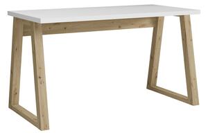 IWO íróasztal, 135x76,2x65, artisan tölgy/fehér
