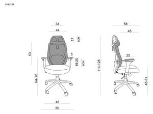 UNIQUE CHESTER ergonomikus irodai szék