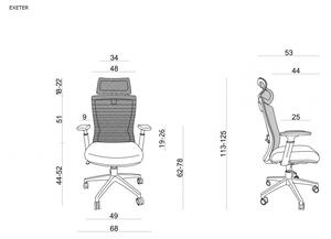 UNIQUE EXETER ergonomikus irodai szék