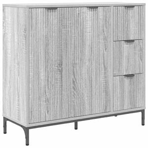 Széf fiókkal Szürke sonoma 89.5 x 33 x 82 cm Faanyag