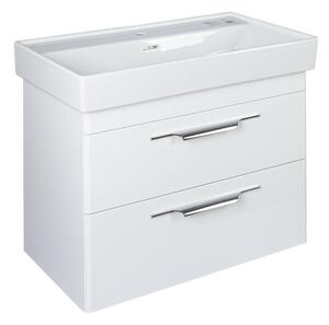 TMP LUX 80 fali fürdőszobabútor - CeraStyle SHARP - 37300 mosdóval - 80 x 48 cm
