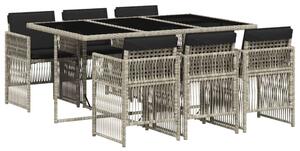 VidaXL Polyrattan Kerti Étkezőgarnitúra - 7 részes