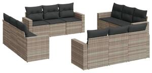 VidaXL Polyrattan Kerti Ülőgarnitúra - 12 részes