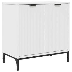 Fürdőszobai mosdószekrény Fehér 60.5 x 33.5 x 61 cm Faanyag