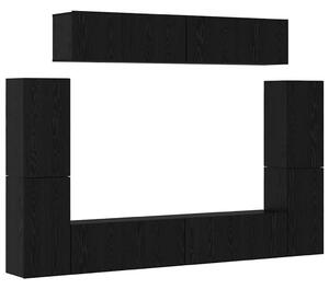 TV szekrény garnitúra 8 pcs Musta tammi 80 x 30 x 30.5 cm