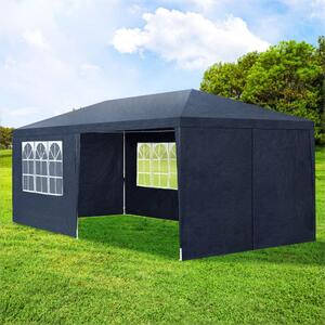Kerti pavilon rendezvénysátor kerti sátor 6x3 m kék 25441