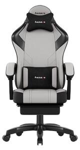 Gamer szék space 3.7 lábtartóval szürke