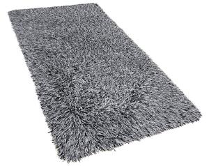 Fekete és fehér hosszú szálú szőnyeg 80 x 150 cm CIDE