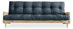 Indie Natural/Petrol Blue kék kinyitható kanapé - Karup Design
