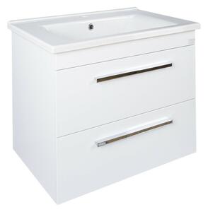 TMP VIVA 55 fali fürdőszobabútor - Sanovit ATRIA 9055 porcelán mosdóval - 55x45,5 cm