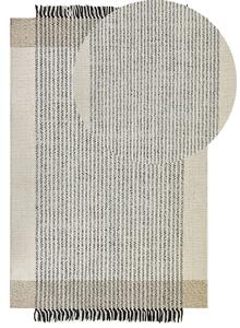 Fekete és bézs gyapjúszőnyeg 200 x 300 cm DIVARLI