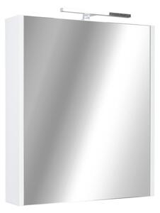 Piramida AKVA 60 H Tükrös fürdőszobai szekrény -1 ajtós kivitel - LED világítással - 60 x 69 x 13 cm