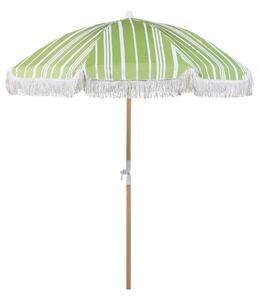 Fehér és zöld napernyő ⌀ 150 cm MONDELLO