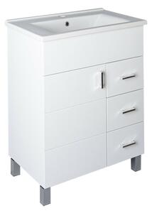 VivaStyle KARINA 65 lábon álló fürdőszobabútor 3 fiókos Sanovit ATRIA 9065 mosdóval 65 x 45,5 cm