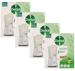 Dettol érintés nélküli Kézmosó készülék Aloe Vera és Bambusz utántöltővel 4x250ml