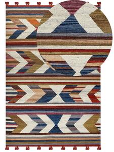 Színes kilim gyapjúszőnyeg 200 x 300 cm MRGASHAT
