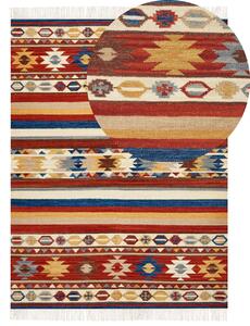 Színes kilim gyapjúszőnyeg 160 x 230 cm JRARAT