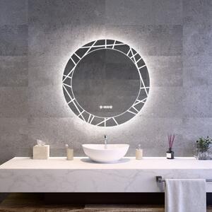 Kerek Led tükör Ø80cm Welland Chaday | Páramentesítő - Óra - Fényerő + színhőfok állítás
