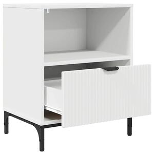 Éjjeliszekrények fiókkal 2 pcs Fehér 49 x 36 x 61 cm Faanyag