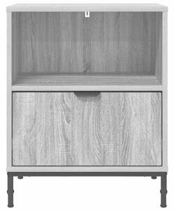 Éjjeliszekrények 2 pcs Szürke sonoma 49 x 36 x 61 cm Faanyag