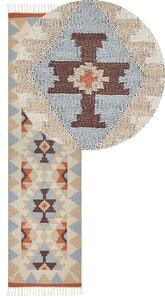 Színes kilim pamut futószőnyeg 80 x 300 cm DILIJAN